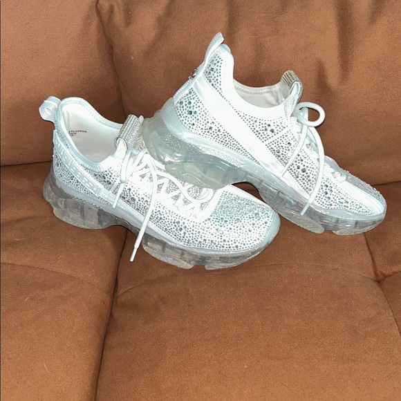 Steve Madden NY90 Bling Maxima Rhinestone Sneakers - Picture 1 of 6